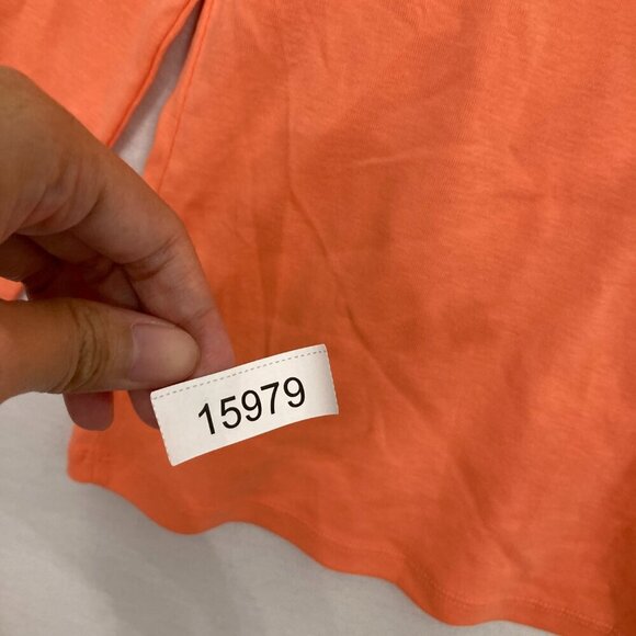 New Talbots Orange Pima Cotton Crew Neck Long Sleeve Pullover Tee XL - Picture 9 of 9